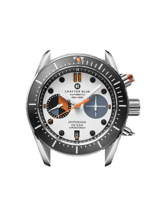 Hyperion HYPERION-OCEAN-CHRONOGRAPH-HOCSS007-M-R mit Grand Cavalier Cuir Armband Orange
