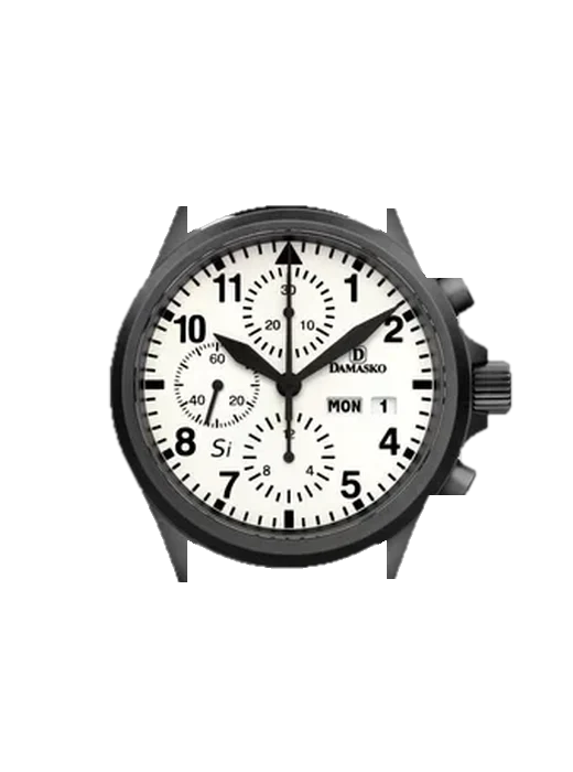 Chronographs DC57.si.black avec Bracelet Grand Cavalier Cuir Orange