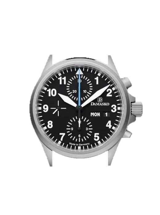 Chronographs DC58 with Blue Alligator and Rubber Hybrid Strap