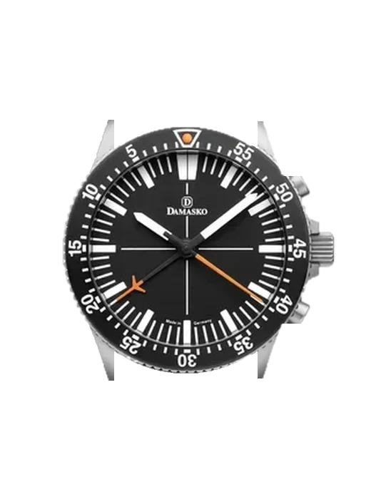 Chronographs DC80.green.orange with Blue Alligator and Rubber Hybrid Strap