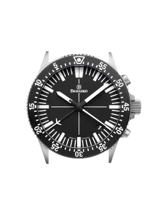 Chronographs DC82 con Correa híbrida de piel de cocodrilo y caucho azul