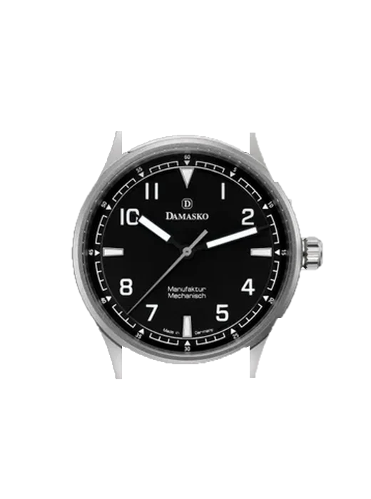 DF10 DF10-Schwarz with Grand Cavalier Leather Strap Orange