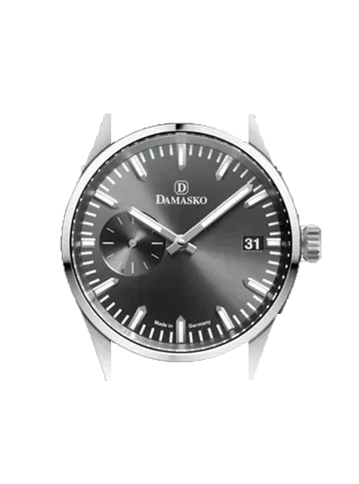Sporty Elegant Line DK 105.anthracite with Vintage Brown Calfskin Strap — Natural Patina