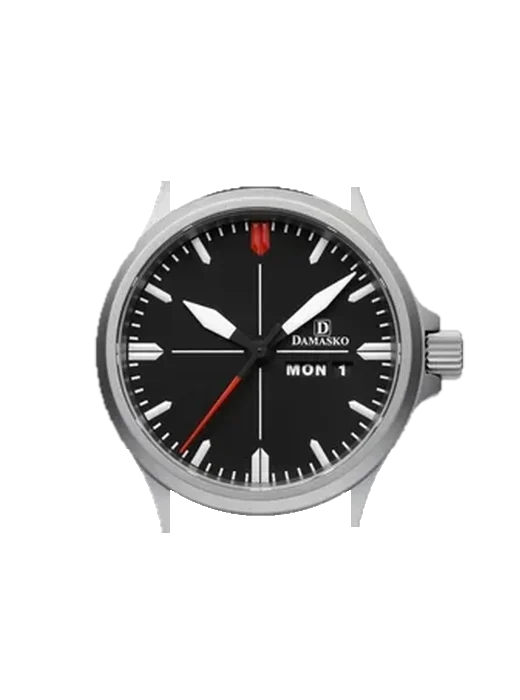 Three-hand Models DA34 with Grand Cavalier Leather Strap Orange