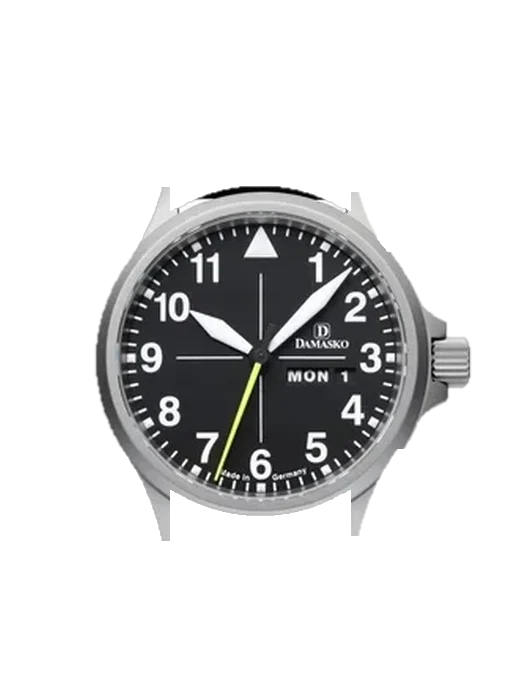 Three-hand Models DA36 with Grand Cavalier Leather Strap Orange