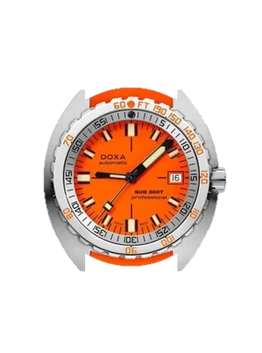 SUB 300 840.10.351.21 with Grand Cavalier Leather Strap Orange