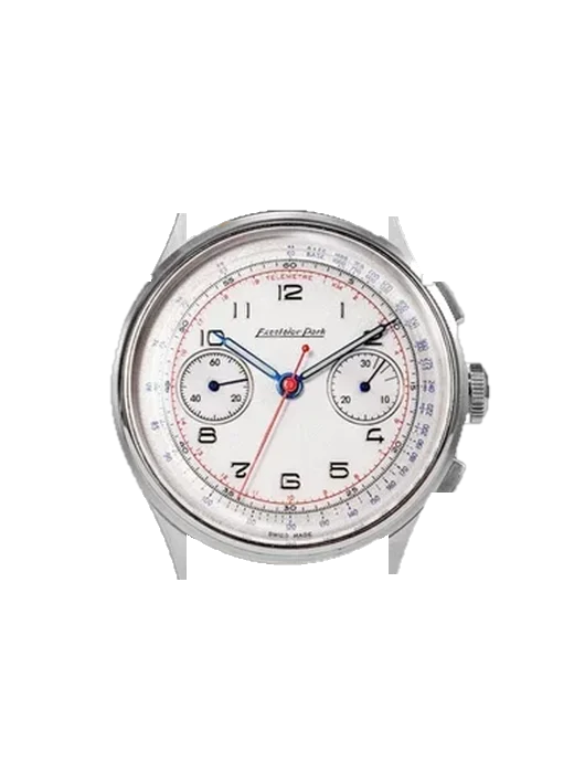 Chronograph EP95000-BL avec Bracelet Hybride Alligator et Caoutchouc Bleu