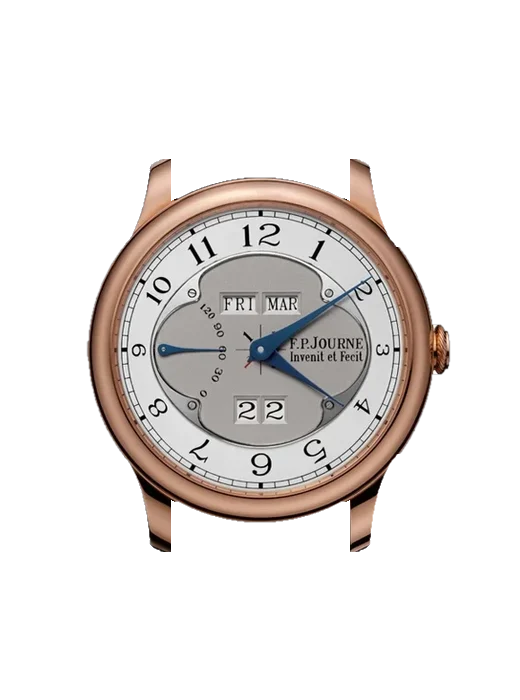 Octa 1300.3 QP 42 RG GR with Black Nubuck Alligator Strap with Hand-Stitched Tone-on-Tone Stitching