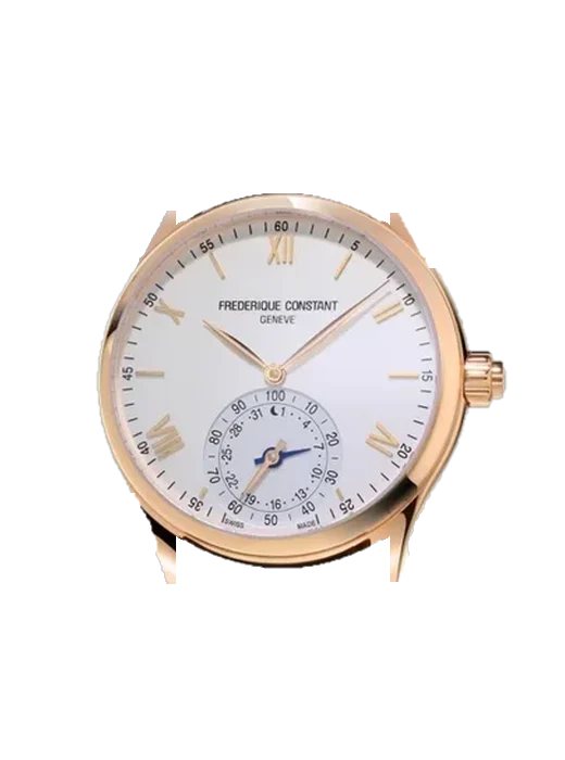 Horological Smartwatch FC-285V5B4 con Correa de piel italiana marrón