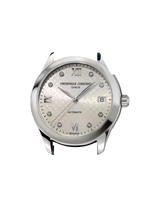 Ladies Automatic FC-303LGD3B6 con Cinturino Saffiano Rosso Cuciture Ecru