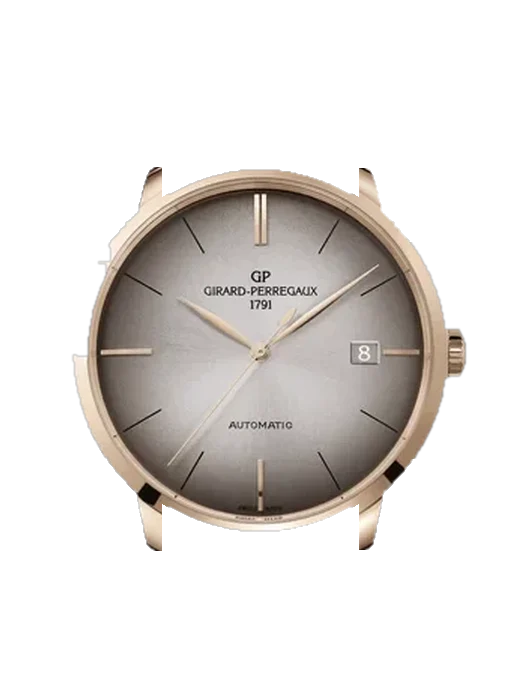 1966 49551-52-231-BB60 mit Alligator-Nubuk-Armband Schwarz mit Ton-in-Ton-Naht, handgenäht