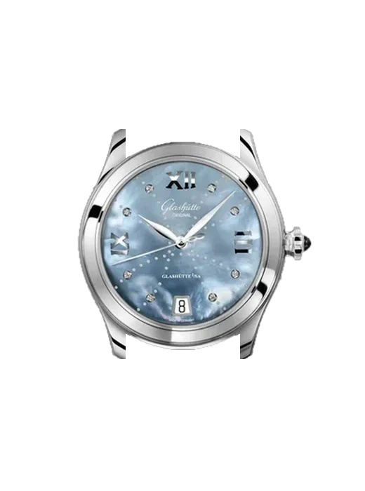 Lady Serenade 1-39-22-11-02-34 mit Vintage Kalbslederarmband Braun — Natürliche Patina