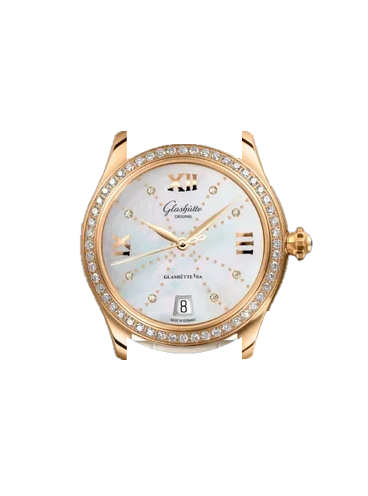 Lady Serenade 1-39-22-12-11-04 mit Vintage Kalbslederarmband Braun — Natürliche Patina