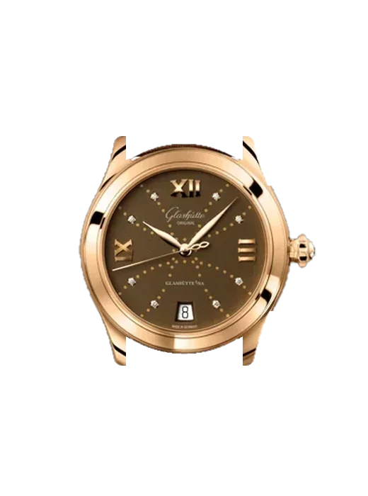 Lady Serenade 1-39-22-13-01-44 mit Vintage Kalbslederarmband Braun — Natürliche Patina