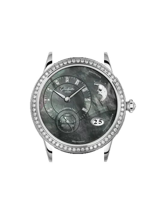 Pano 1-90-12-02-12-04 avec Bracelet de montre en cuir de veau vintage marron — Patine naturelle