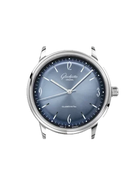 Sixties 1-39-52-14-02-04 avec Bracelet de montre en cuir de veau vintage marron — Patine naturelle