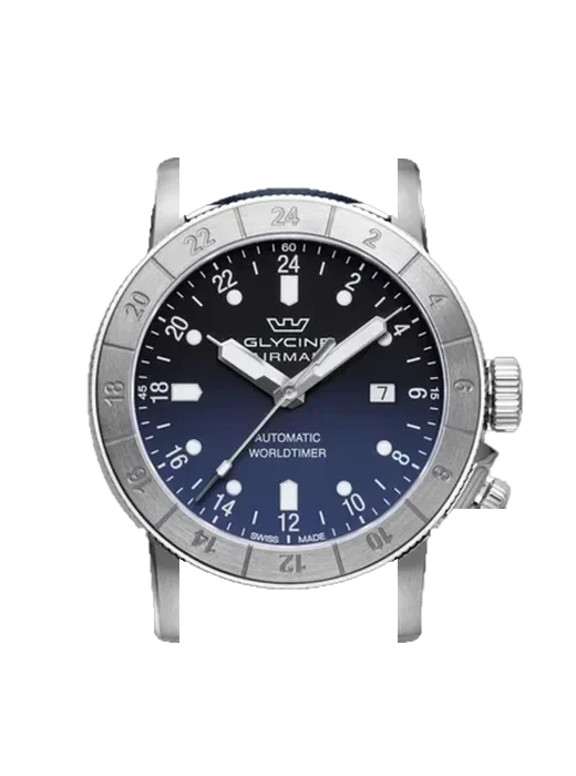 Airman GL0057 con Cinturino Vitello Vintage Marrone — Patina Naturale