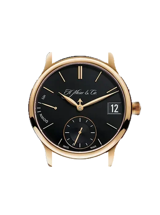 Endeavour 1341-0102 mit Alligator-Nubuk-Armband Schwarz mit Ton-in-Ton-Naht, handgenäht
