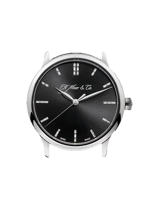Endeavour 1343-0203 mit Alligator-Nubuk-Armband Schwarz mit Ton-in-Ton-Naht, handgenäht