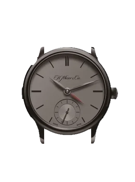 Endeavour 1345-0500 avec Bracelet Alligator Nubuck Noir avec Surpiqûre Ton sur Ton Faite Main