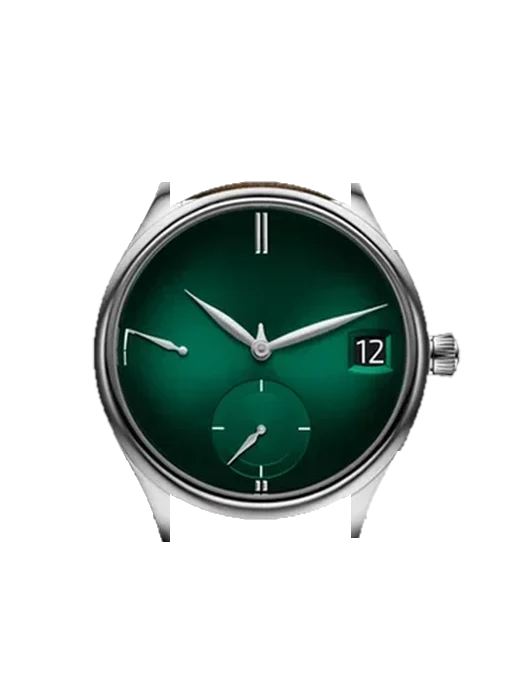 Endeavour 1800-0202 avec Bracelet Alligator Nubuck Noir avec Surpiqûre Ton sur Ton Faite Main