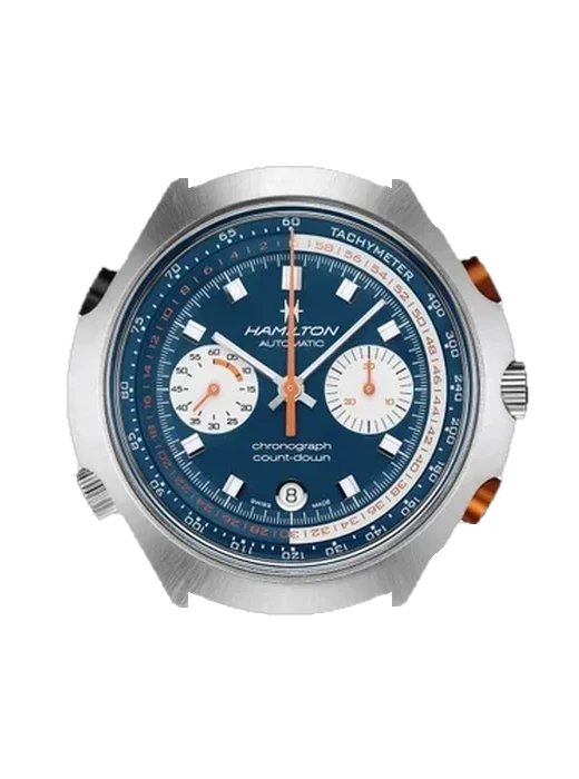 Chrono-Matic H51606640 mit Grand Cavalier Cuir Armband Orange