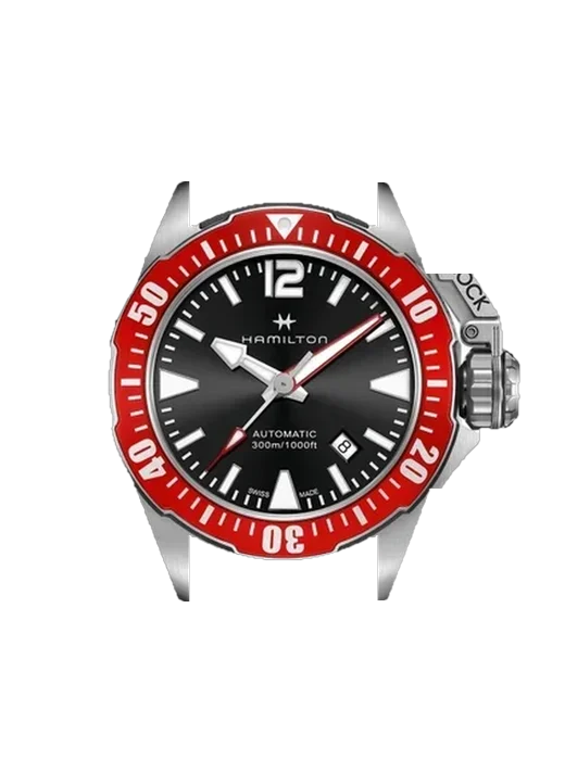 Frogman H77725335 with Grand Cavalier Leather Strap Orange