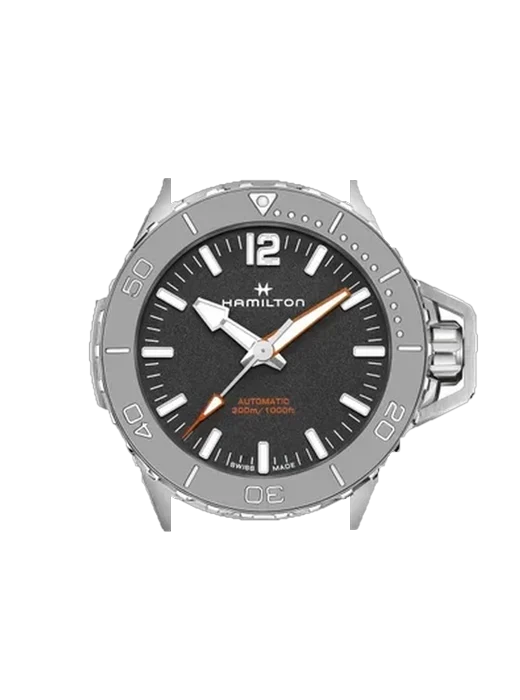 Frogman H77815130 con Cinturino Ibrido Alligatore e Caucciù Blu