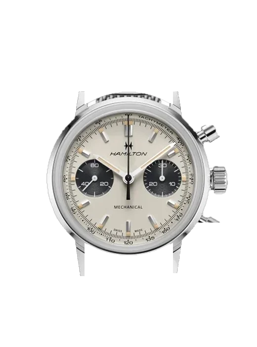Intra-Matic H38429110 con Cinturino Grand Cavalier Cuir Arancione