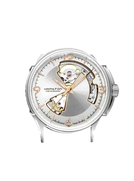 Jazzmaster H32565155 with Grand Cavalier Leather Strap Orange