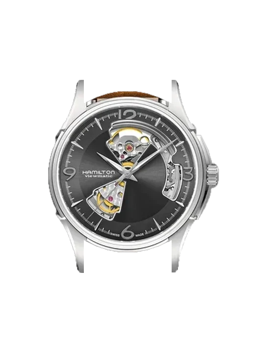 Jazzmaster H32565585 with Grand Cavalier Leather Strap Orange