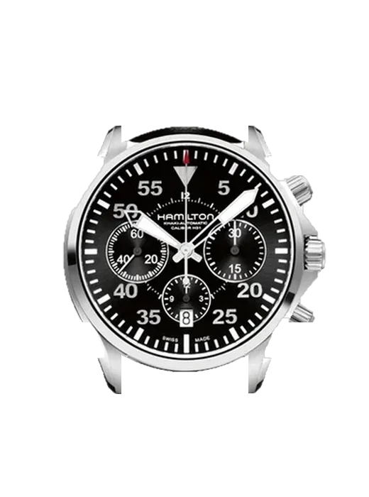 Khaki Aviation H64666735 with Grand Cavalier Leather Strap Orange
