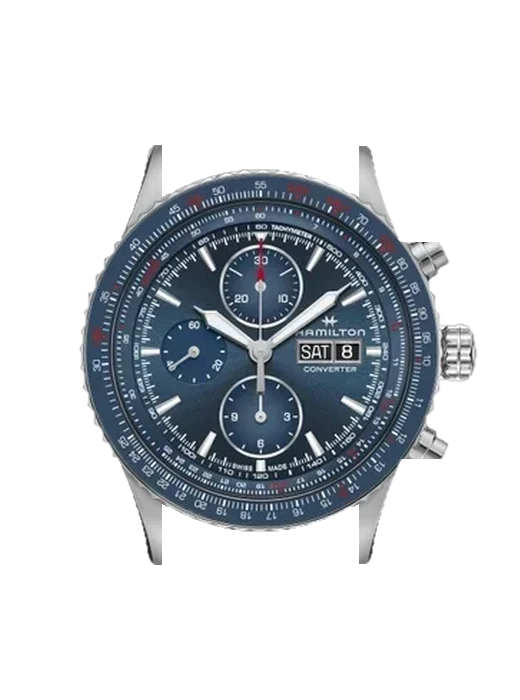 Khaki Aviation H76746140 con Cinturino Vitello Vintage Marrone — Patina Naturale