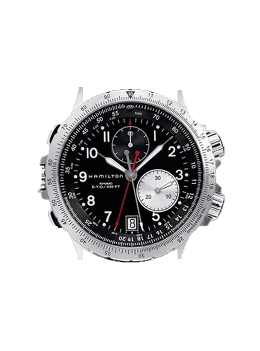 Khaki Aviation H77612533 con Correa Grand Cavalier de cuero naranja