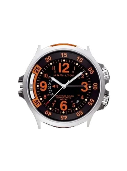 Khaki Aviation H77665673 con Correa Grand Cavalier de cuero naranja