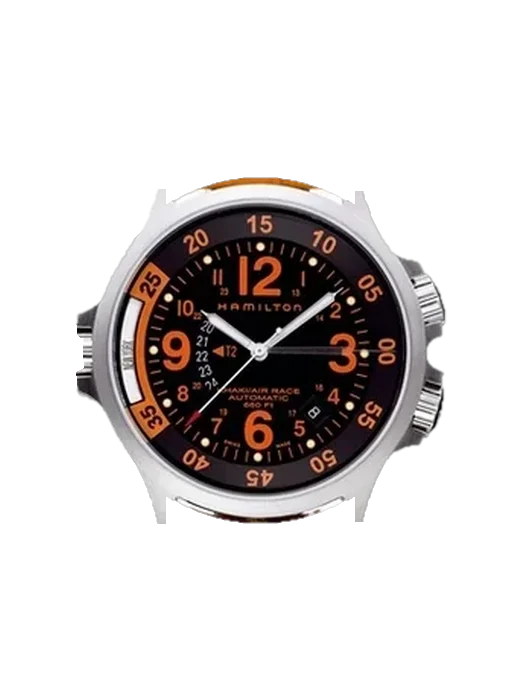 Khaki Aviation H77665973 con Correa Grand Cavalier de cuero naranja