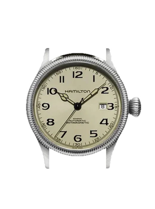 Khaki Field H60455593 con Cinturino Grand Cavalier Cuir Arancione