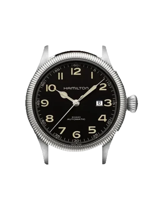 Khaki Field H60515533 con Cinturino Vitello Vintage Marrone — Patina Naturale