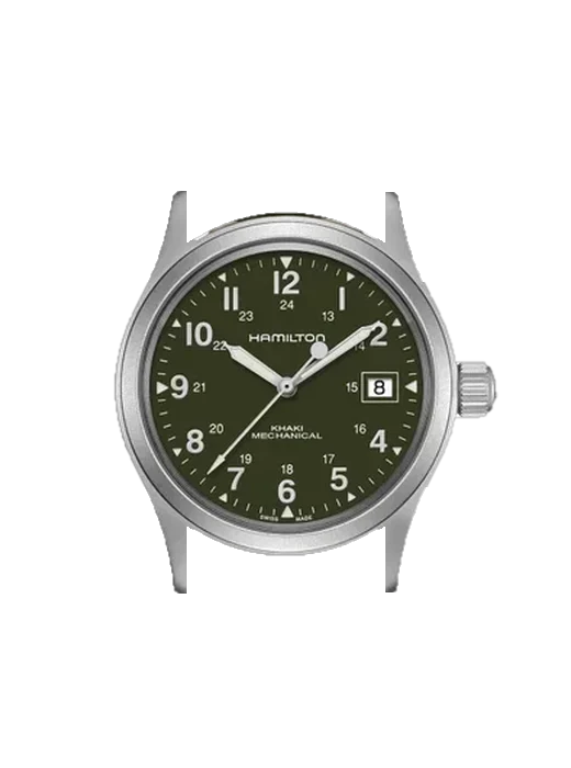 Khaki Field H69439363 con Cinturino Grand Cavalier Cuir Arancione