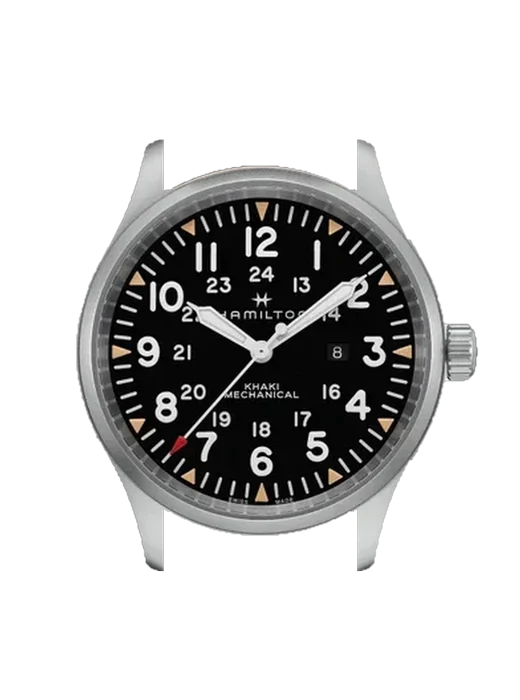 Khaki Field H69819530 mit Vintage Kalbslederarmband Braun — Natürliche Patina