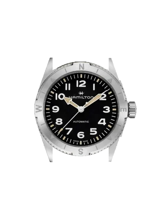 Khaki Field H70225931 con Correa Grand Cavalier de cuero naranja