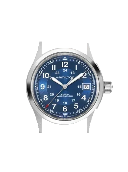 Khaki Field H70455540 con Cinturino Grand Cavalier Cuir Arancione