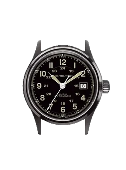 Khaki Field H70585733 con Cinturino Grand Cavalier Cuir Arancione
