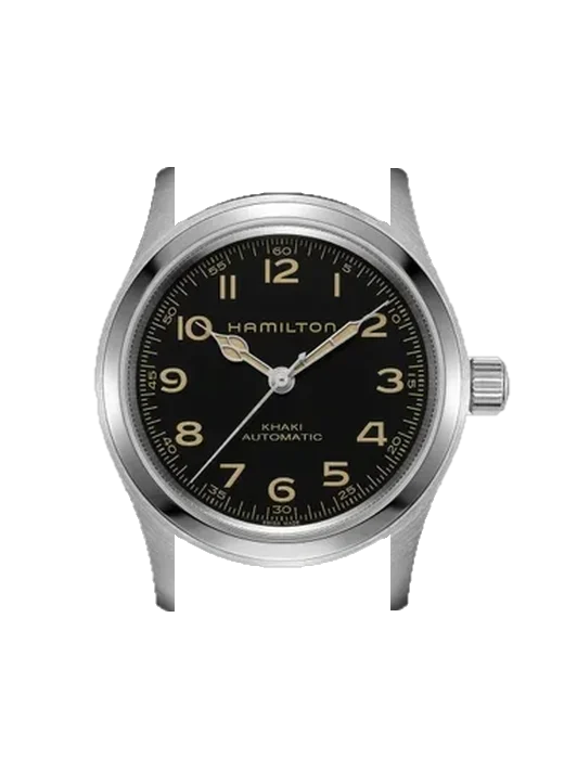 Khaki Field H70605731 mit Vintage Kalbslederarmband Braun — Natürliche Patina