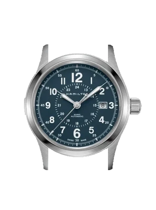 Khaki Field H70605943 con Cinturino Vitello Vintage Marrone — Patina Naturale