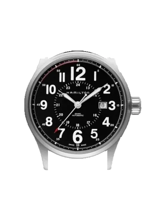 Khaki Field H70615733 with Vintage Brown Calfskin Strap — Natural Patina