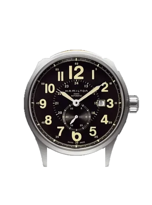 Khaki Field H70655733 with Vintage Brown Calfskin Strap — Natural Patina