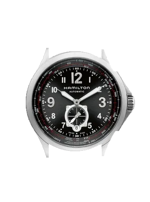 Khaki Field H76655133 with Blue Alligator and Rubber Hybrid Strap