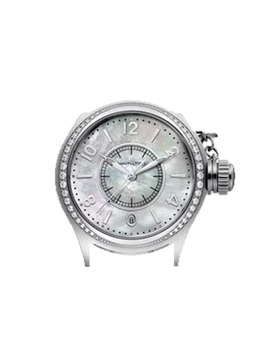 Khaki Navy H77311115 avec Bracelet de montre en cuir de veau vintage marron — Patine naturelle