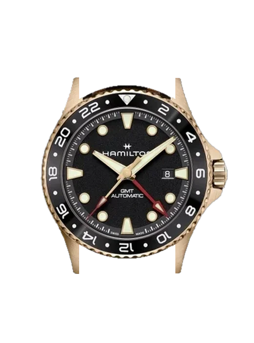 Khaki Navy H82565930 with Vintage Brown Calfskin Strap — Natural Patina